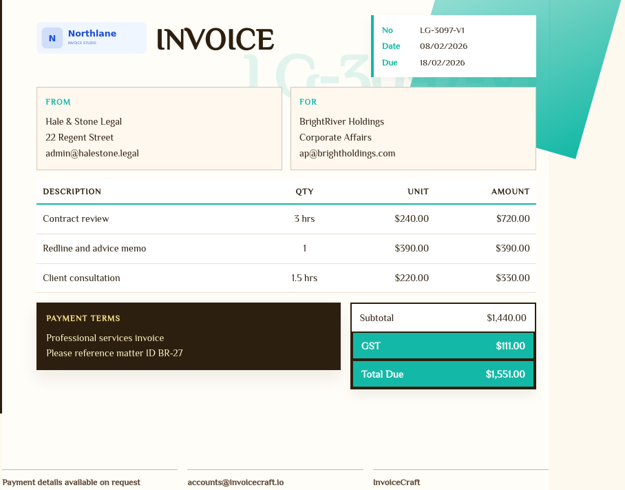 Editorial Fold template preview