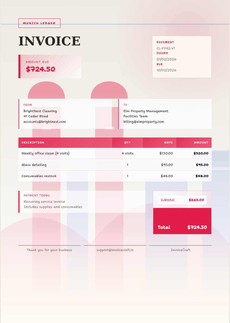 Munich Ledger invoice preview v1